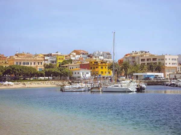 The village of Palamos near Roan camping Internacional de Calonge.