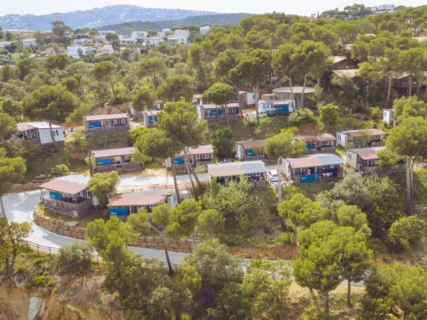 Overview of the mobile homes at Roan camping Cala Gogo.