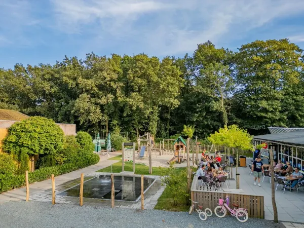 Terrace at Roan camping Marvilla Parks Friese Meren.