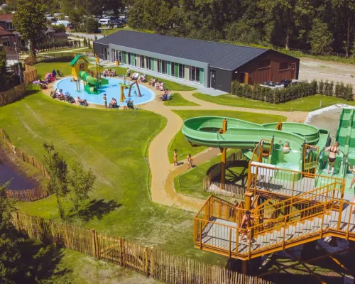 Overview of new indoor pool, water playground and slides at Marvilla Parks Kaatsheuvel.